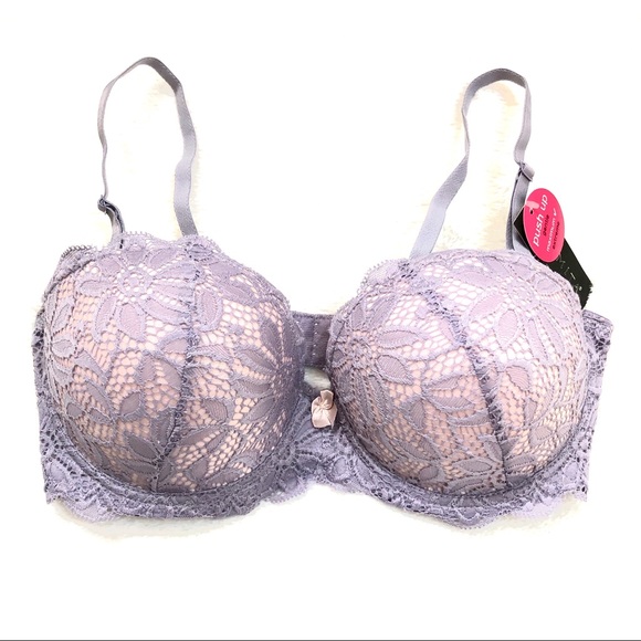 Youmita Other - Lavender Floral Lace Push Up Underwire Bra 32 B